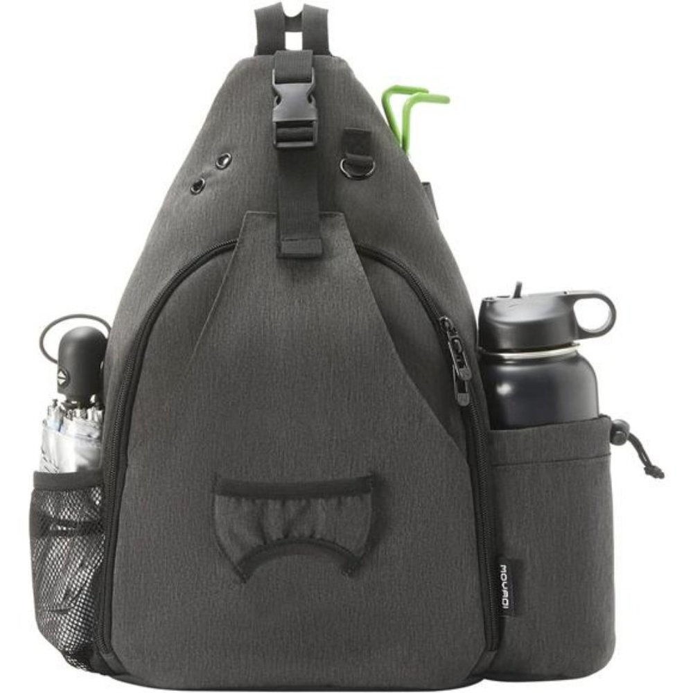 Frisbee Disc Golf Bag with Holder and Storage Pockets, 10-12 Disc Capacity